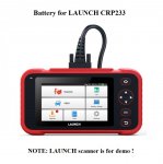 Battery Replacement for LAUNCH CRP233 Scan Tool